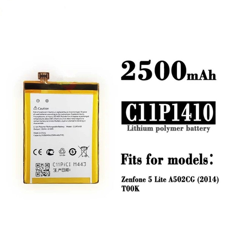 Batterie de remplacement pour ASUS Zenfone 5 Lite (A502CG), C11P1410 Batterie de remplacement pour ASUS Zenfone 5 Lite (A502CG), C11P1410